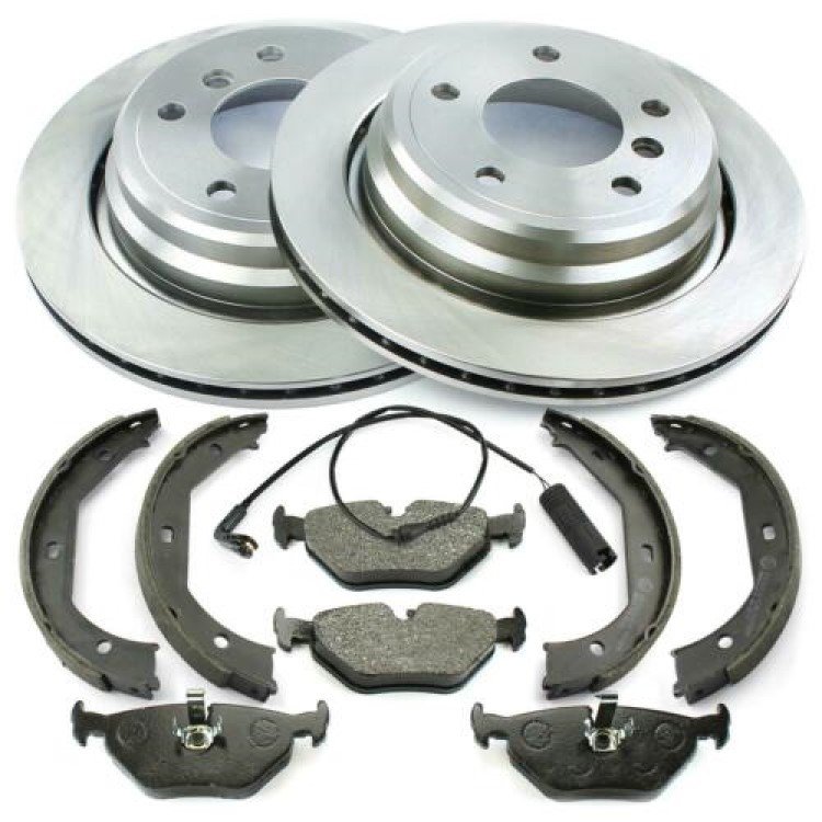 BBmart Auto Spare Car Parts Brake Shoe Set 34416761291 Parking Brake for BMW E81 E87 F20 F21 E82 F23 E46 E90 E92 E85 F22 F23 F30